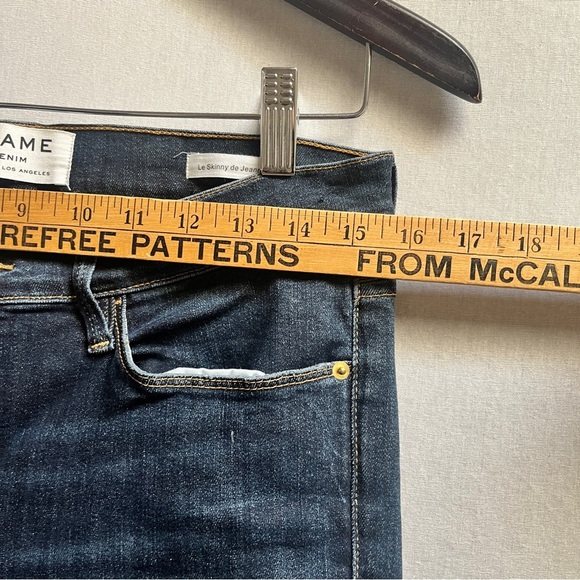 Frame Le Skinny de Jeanne Denim Jeans Sz 30 - Picture 12 of 13